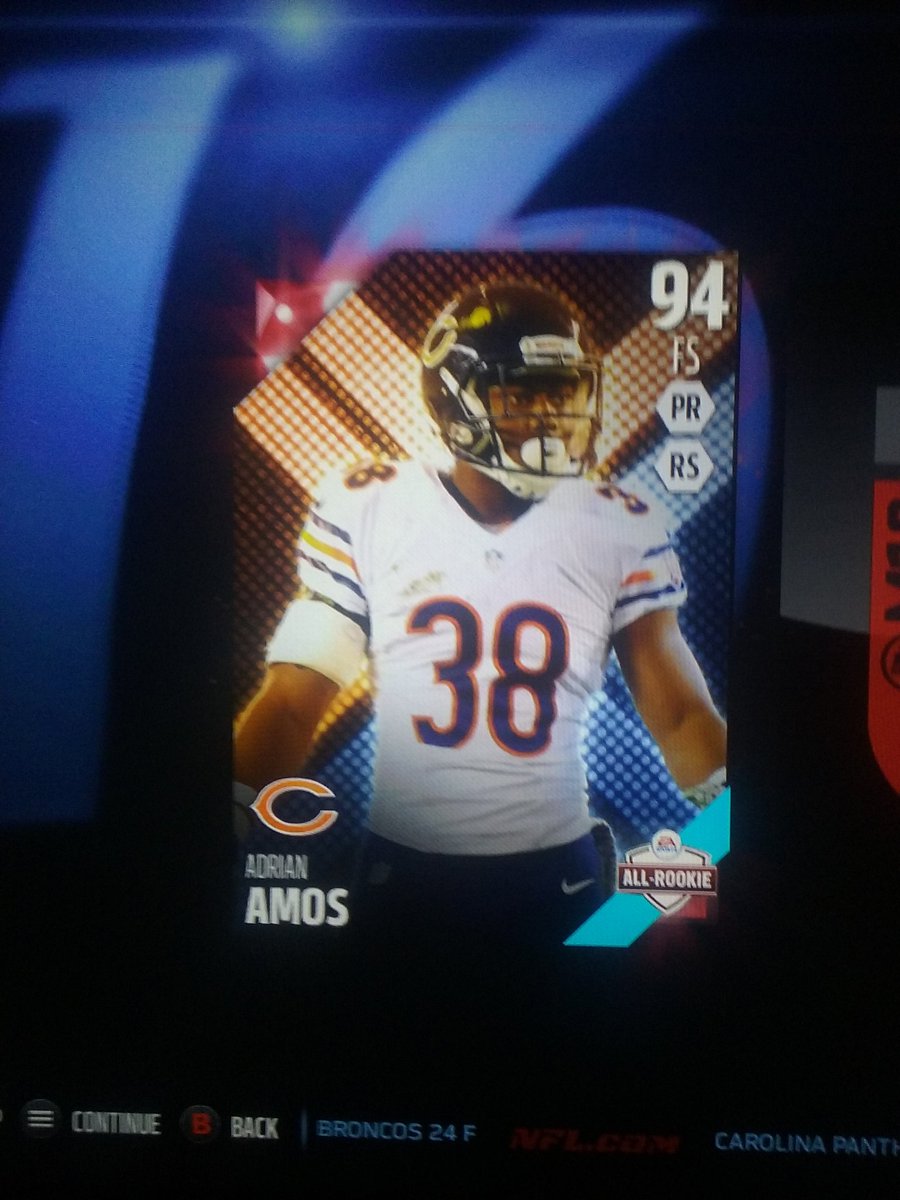 tim_gori's tweet image. Just pulled 94 ovr. All Rookie Adrian Amos.