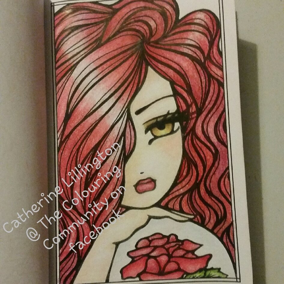cgittins2003's tweet photo. @hannahlynnart #adultcolouringbook #colouringbook #coloring #prismacolor #enchantedfaces https://t.co/iCVtCF9XOp
