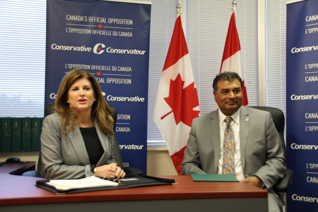 Conservative interim leader Rona Ambrose shares her party's priorities with local media. markhamreview.com