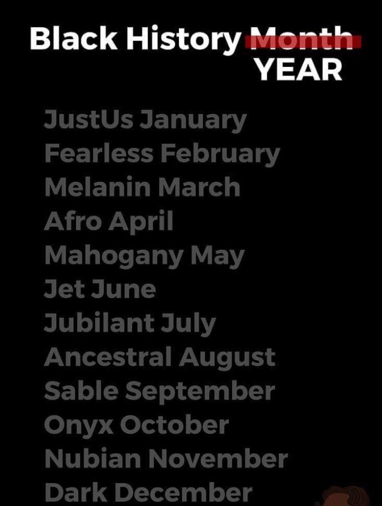 We're black EVERYDAY