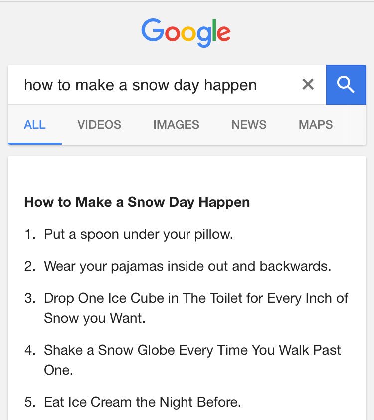 If only a snow day was as easy as Google makes it seem... <a href="/PeelSchools/">Peel District School Board</a>