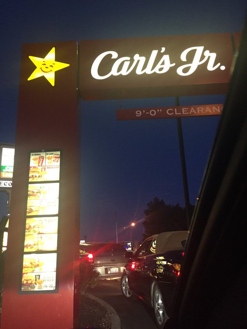 Finally... Getting my craving for Carl's Jr lol https://t.co/8tjVtTA3P6