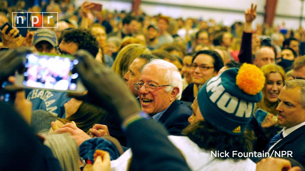 NPR's tweet photo. #SuperTuesday update: Bernie Sanders is the projected winner of the Democratic primary in Oklahoma, according to AP https://t.co/LHdtqAV6NY