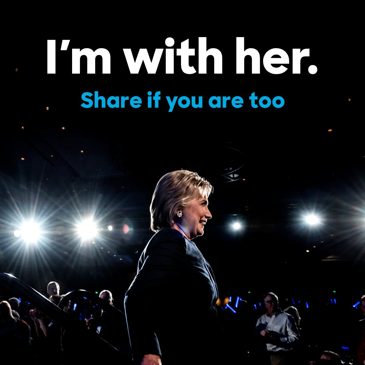HillaryClinton's tweet photo. RT if you’re ready to make history. https://t.co/gnVMhZSU9U