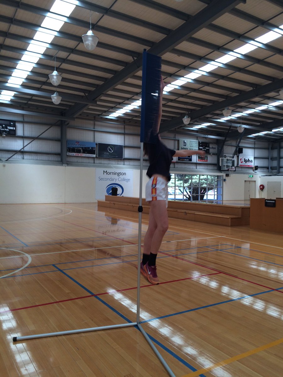 Fitness testing for AFL <a href="/YouthGirls/">YG👑</a>, great hight for Emily <a href="/beleurajfc/">BeleuraJFC</a> ruckman