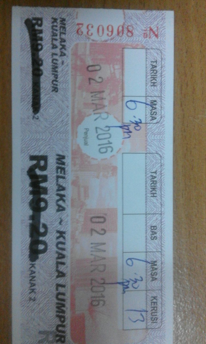 aibipolar's tweet photo. BAS TIKET AG-TBS 6.30PM Sape nk balik harini pm saya, ade tiket nk let go @MPPUiTMLendu @komedlendu @UiTMLendufornia https://t.co/lEDPoVdCAY