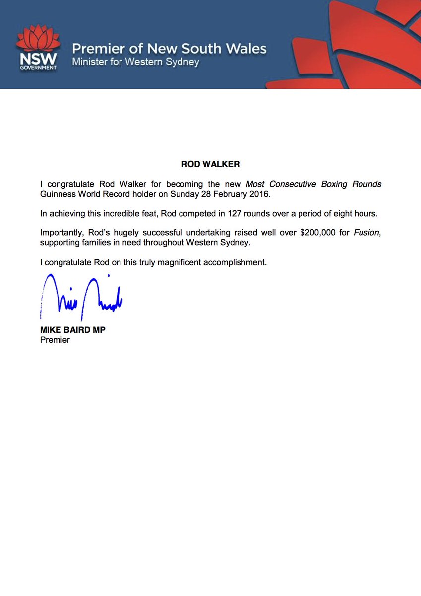 F4Families's tweet photo. @mikebairdMP congratulates Rod Walker on his Guinness World Records win #fightingforfamilies @NSWgovInfo @GWR https://t.co/qwQFE37YEo