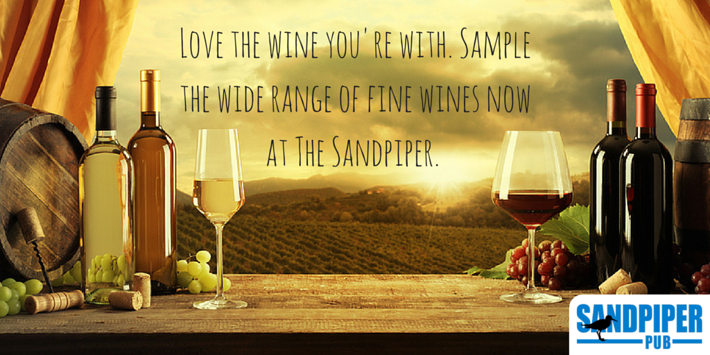 SandpiperPub's tweet photo. Love the wine you're with. Sample the wide range of fine wines now at The Sandpiper. #piperpub #whiterock https://t.co/vR60GA1VKc