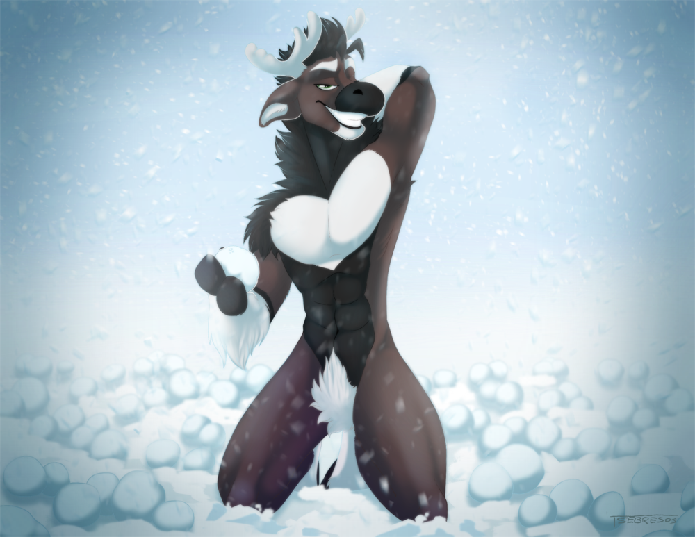 KnowMeByHart's tweet photo. Can't get enough of my suave reindeer body? Neither can I. Watch for my 2017 calendar by @Tsebresos! #HartCalendar https://t.co/Tip83Ih2L8