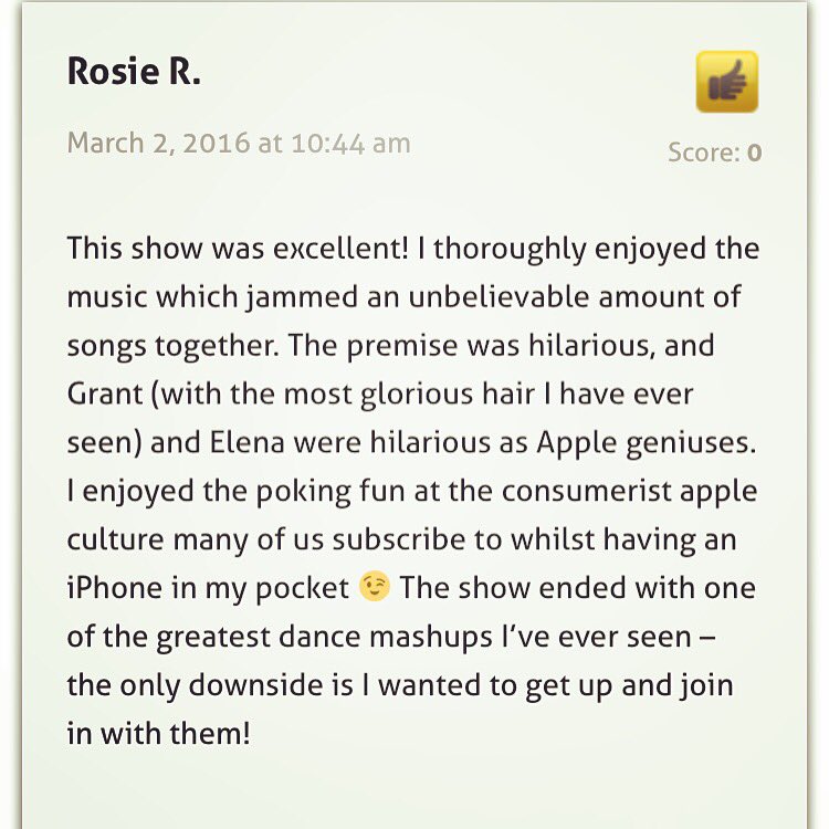 Shuffle_Show's tweet image. Thanks Rosie for the awesome #talkfringe review. 
@gluttony_fringe @adelaide_fringe #adlfringe #theshuffleshow