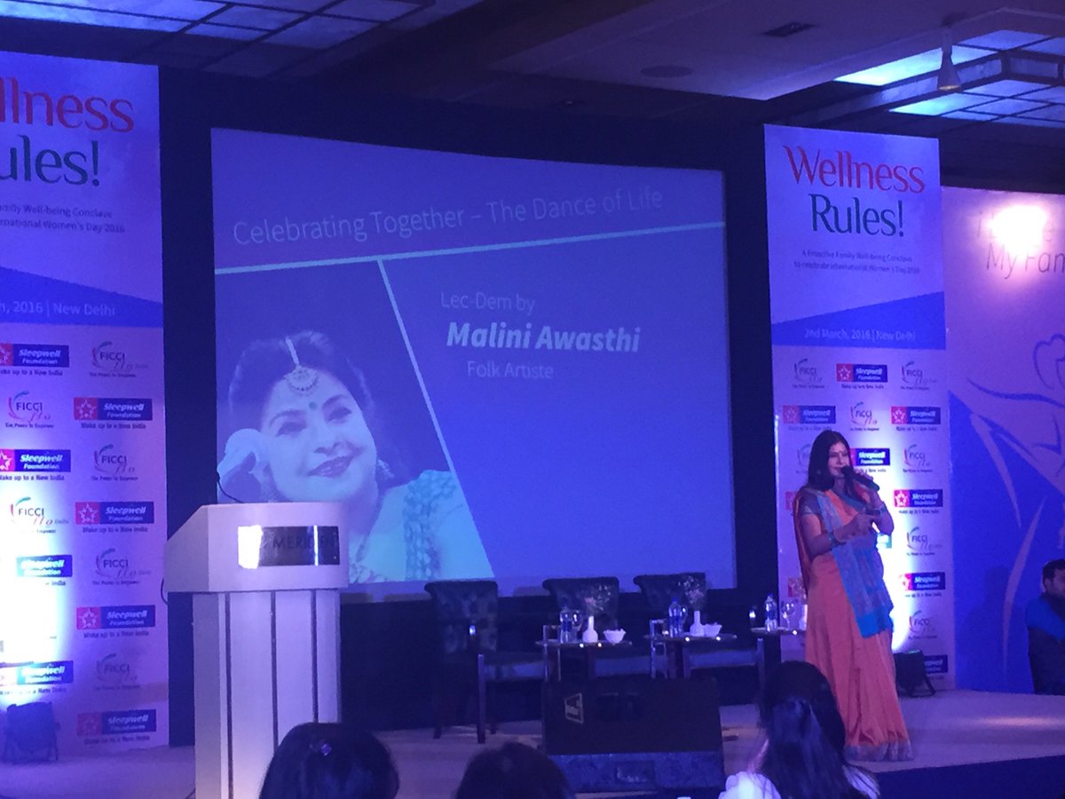 YFLO_Delhi's tweet image. @ficci_india #WellnessRules The Dance of Life @maliniawasthi