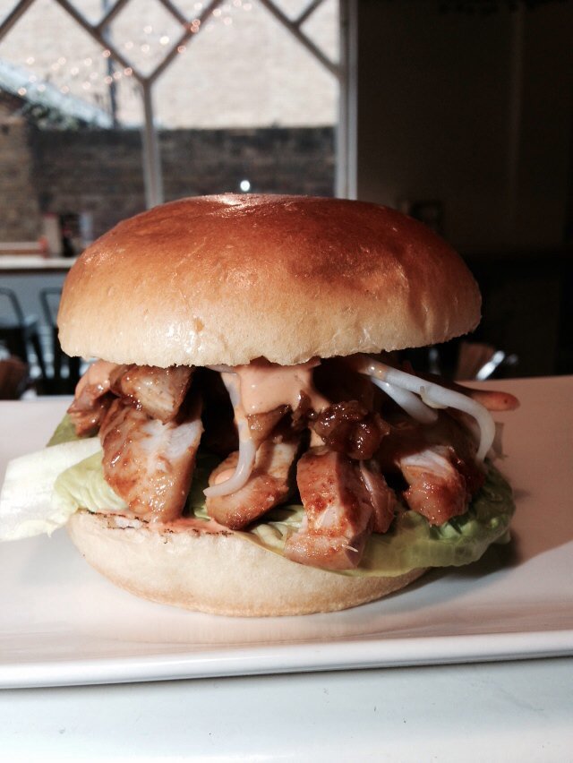 Lunchtime special today Korean chicken slider for just a fiver