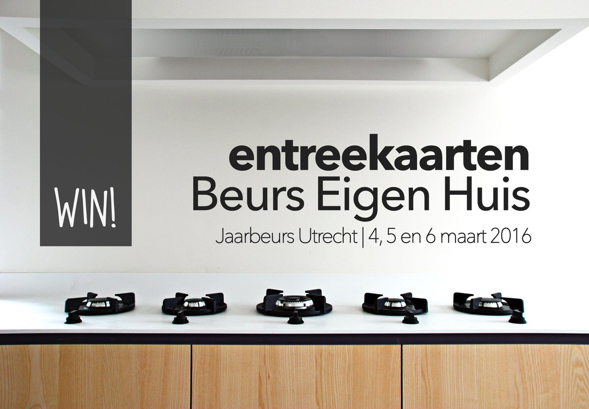 Al plannen dit weekend? Wij verloten 4x2 entreekaarten voor Beurs Eigen Huis: facebook.com/PITTcooking/ph…