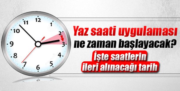 1440dakika's tweet photo. Yaz saati uygulaması ne zaman başlayacak?
https://t.co/u11S2C3JPX https://t.co/Mnme5XdqFP