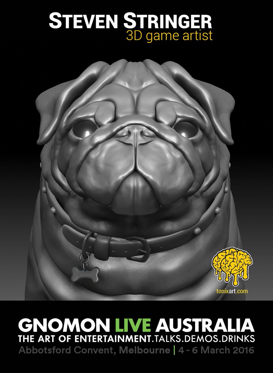 SteveStringer3D's tweet image. I&apos;ll be attending Gnomon Live Australia.This is my name badge entry! See you all there. #GLA16 &amp;amp; #TheFoundry