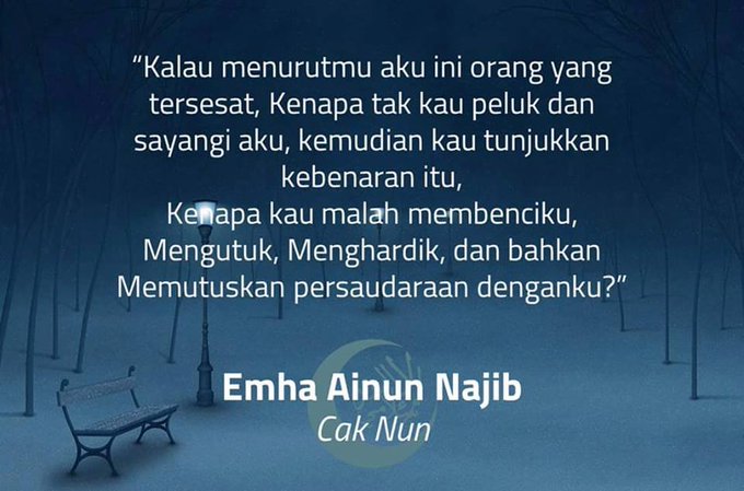 63 Tahun Emha Ainun Najib, Ini Kompilasi Quotesnya yang Membuka Pikiran dan Menentramkan Hati 