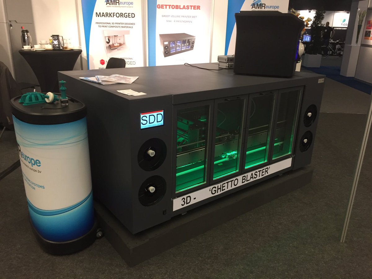 arnoudk's tweet photo. The new big SDD 3D-"Ghetto Blaster"-printer now launched at RapidPro Veldhoven the Netherlands! https://t.co/GRdrYIcLP2
