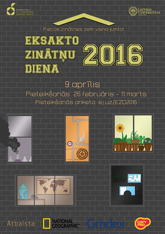 Vidusskolēnus aicina pieteikties pasākumam „Eksakto zinātņu diena 2016” @dzm_lv lu.lv/zinas/t/38894/
