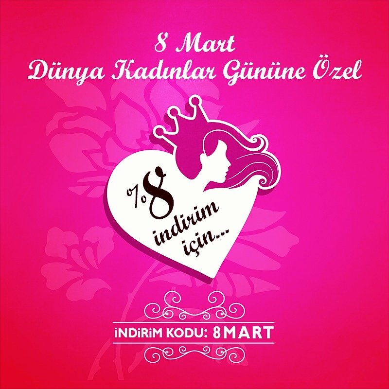 dermo_kozmetika's tweet photo. #8Mart #DünyaKadınlarGünün e Özel %8 #İndirim Kampanyamız Başladı!
https://t.co/Q6ibOjShPi
#dermokozmetika https://t.co/l10V23uKkB
