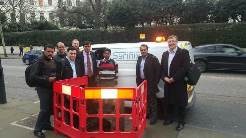 UK in India🇬🇧🇮🇳 (@ukinindia) on Twitter photo .@syrinixwater showcasing smart water pipeline management technology on #London mains to <a href="/SmartPune/">Smart Pune</a> delegation .@syrinixwater showcasing smart water pipeline management technology on #London mains to <a href="/SmartPune/">Smart Pune</a> delegation
