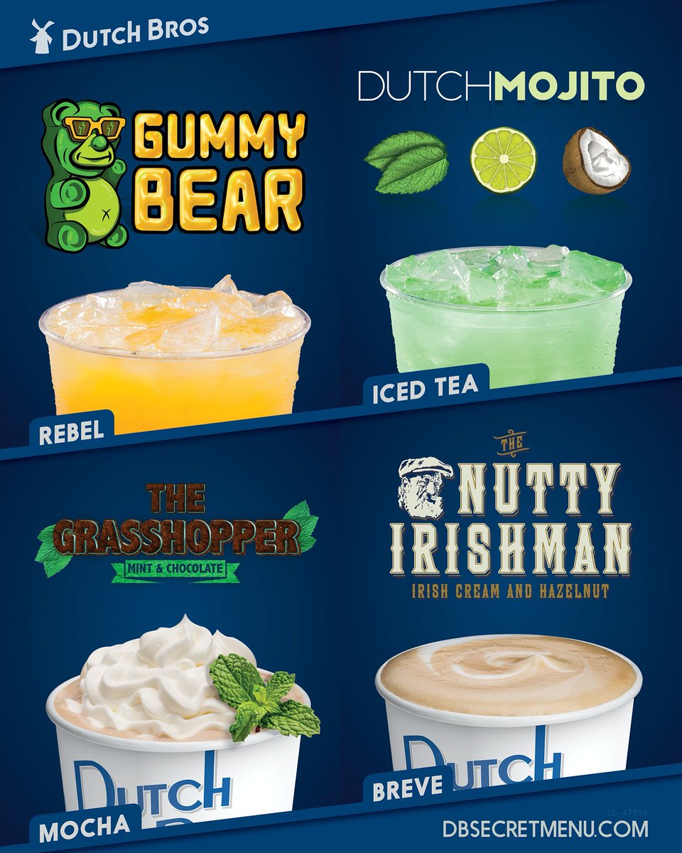 dutch bros tea menu