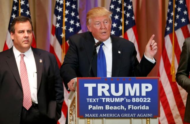 Reuters's tweet photo. Clinton and Trump take step toward capturing nominations: https://t.co/IrtmfeQ8X4 #SuperTuesday https://t.co/pGPNcxyQGB