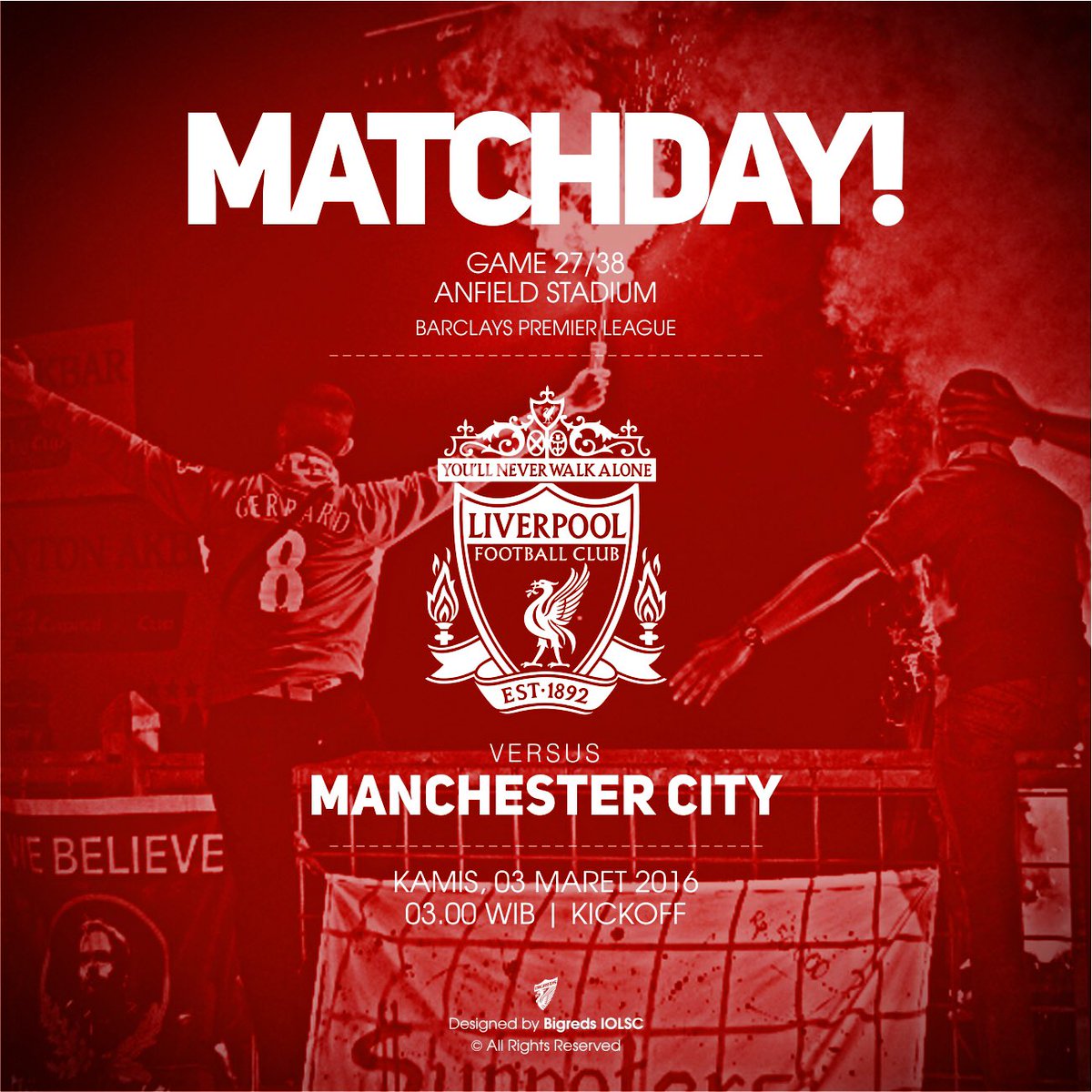 HARI PERTANDINGAN

#LFC #YNWA