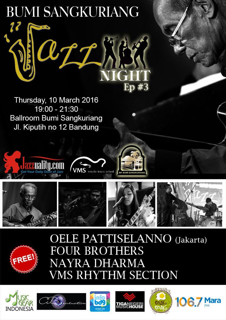 Next week! <a href="/bumisangkuriang/">bp.bumisangkuriang</a> Jazz Night #03, 10 March 2016, 7pm FREE!