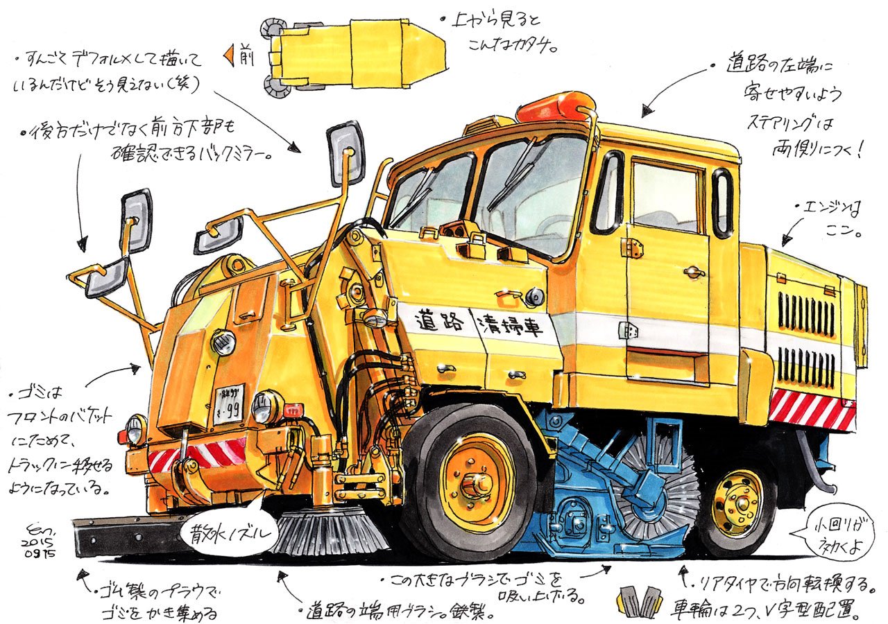 だあびい على تويتر 昨年こんな素敵なイラストが公開されていました 遅ればせながらご紹介 ペリカンやっぱりカワイイねえ 遠藤イヅル はたらくくるま 第3回 東急車輛製 道路清掃車 ロードスイーパー T Co Zygq3bijwp T Co Znadhenwnn تويتر