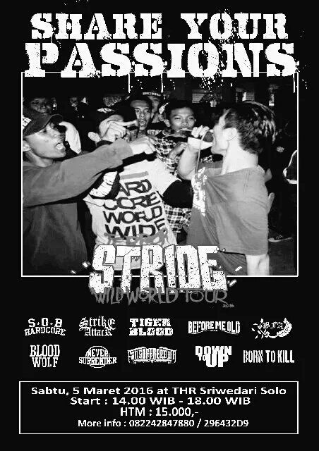 bloodwolfHC's tweet photo. SHARE YOUR PASSIONS Wild World tour 2016 | 5.3.2016 | at Thr Sriwedari https://t.co/7dXr1j8xdf