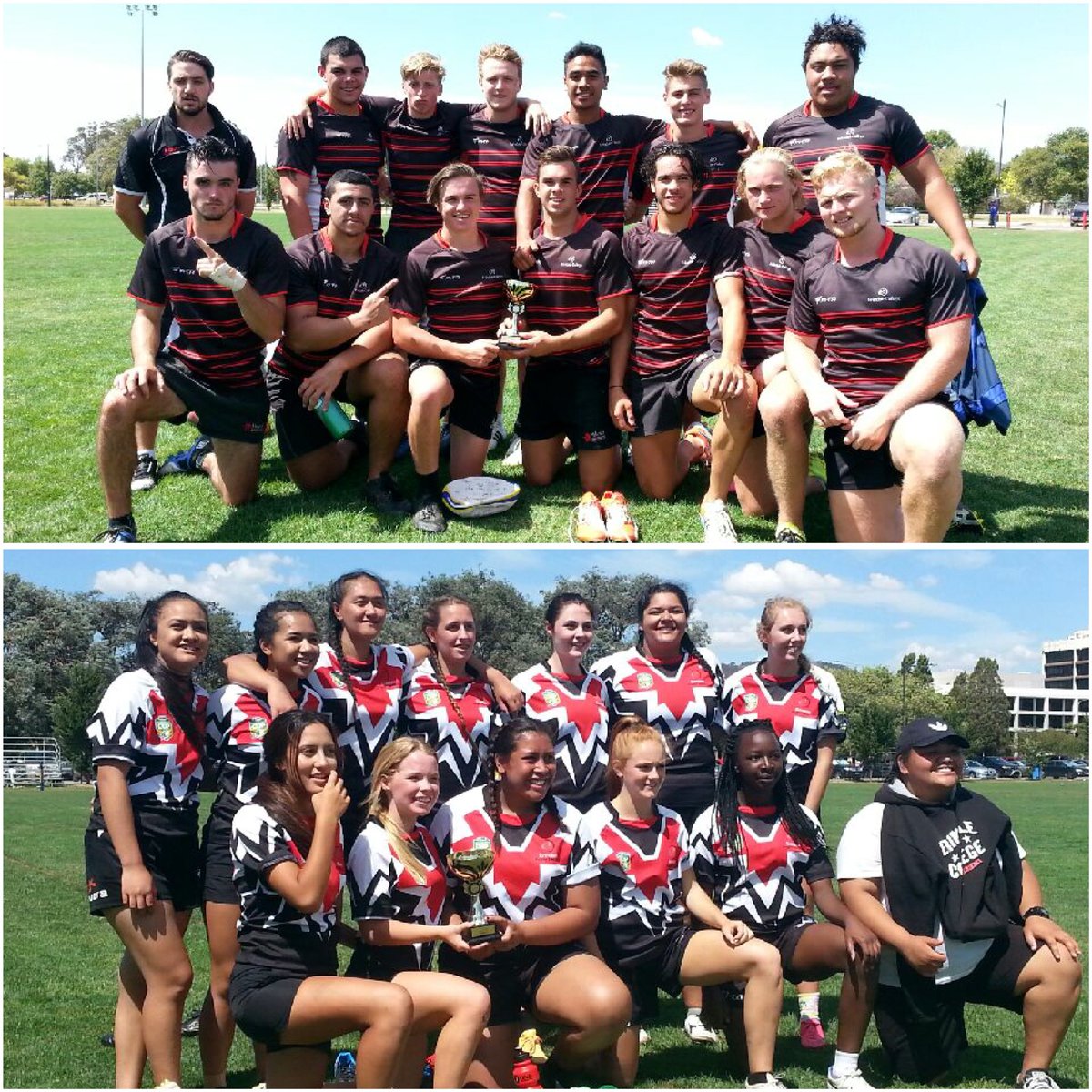 BrumbiesRugby's tweet photo. Great Day out at the College 7's Gala Day today.

Erindale College ran out winners in both the Boys and the Girls. https://t.co/AIlsdSbGvv