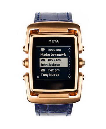techwearablehk's tweet photo. META M1是一款和傳統高檔手錶一樣奢華的智慧手錶。你一定會被它的外形所吸引。不要被它複雜的錶盤所迷惑，其實它使用起來十分簡單，只需要和你的Ios或者安卓設備所連接，你就能通過輕輕一瞥獲得你的排程，天氣以及資訊通知。 https://t.co/Wo72rx1cC8