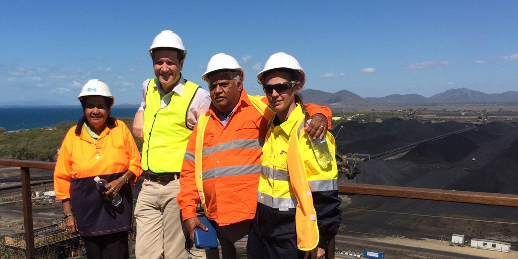 AbbotPoint's tweet photo. Minister Lynham and Traditional Owners visit @AbbotPoint port late last year https://t.co/qvQnqgTJfK
