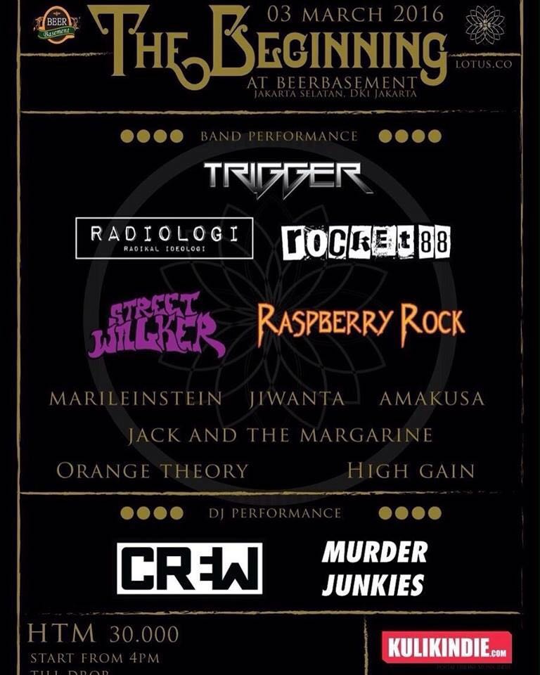 Soft launching LOTUS.CO bersama <a href="/trigger_ID/">TRIGGER</a> <a href="/SWLegend/">Streetwalker</a> <a href="/officialR88/">ROCKET 88</a> <a href="/RaspberryRock1/">Raspberry Rock</a> besok!