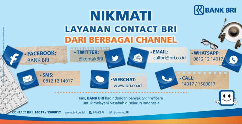 Kemudahan komunikasi &amp; informasi melalui berbagai channel Contact BRI hadir tanpa batas ruang &amp; waktu. #ContactBRI