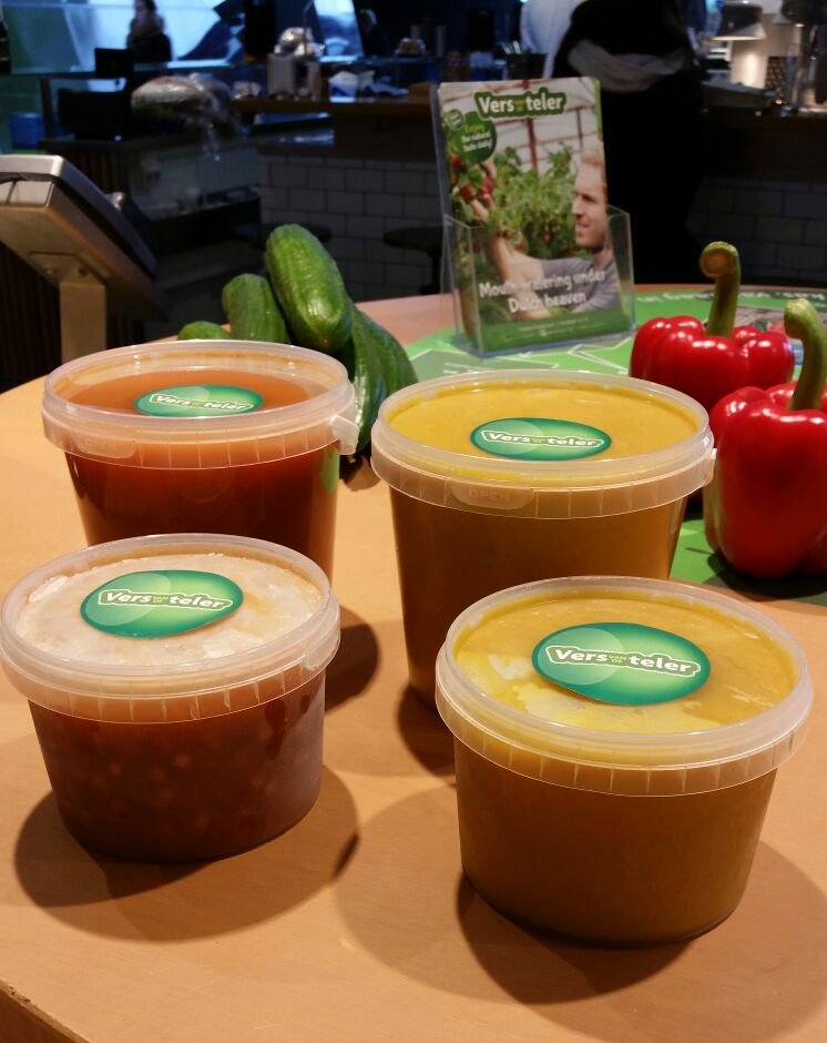 Woensdag: #soepdag! Handig, onze verse soep, zonder #E-nrs en #glutenvrij, is nu ook in halve liters verkrijgbaar!