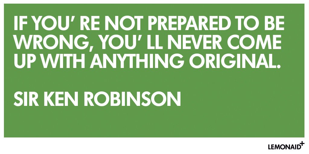 LemonaidUK's tweet photo. #QOTD #SirKenRobinson https://t.co/vWnJ6GnwbH