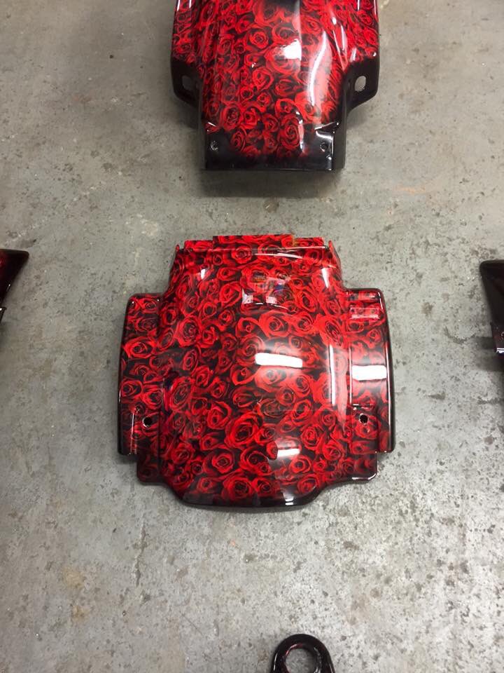 WsHydrographics's tweet image. Another happy customer, Cruiser with Roses #hydrographics