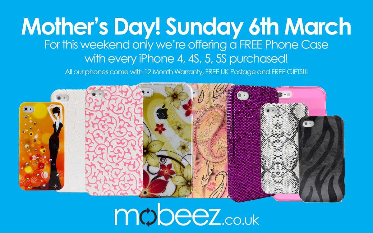 mobeez_phones's tweet photo. Mothers Day special https://t.co/TScUXfPIQN Free delivery, Free gift and 12 month Warranty on all handsets. https://t.co/Uy8bg6oqcF