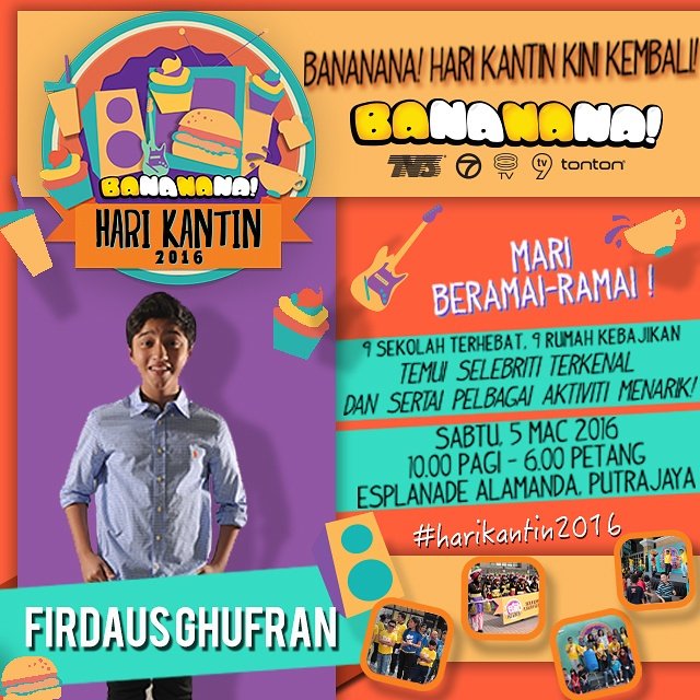 tv3malaysia's tweet image. #Bananana ! Hari kantin kini kembali! Kita jumpa disana ye. Ada pelbagai aktiviti menarik tau!