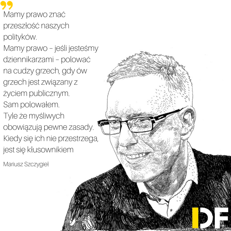 Mariusz #Szczygieł w czwartek w DF