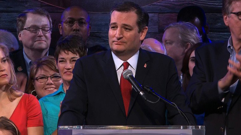 CNN's tweet image. BREAKING: CNN projects narrow win for Ted Cruz over Donald Trump in Alaska cnn.it/21C5iE9 #SuperTuesday