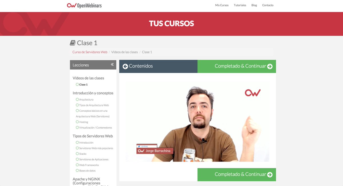 openwebinars's tweet image. ¿Te perdiste la clase de ayer de #ServidoresWeb? Ya está disponible en nuestra plataforma 👉 openwebinars.net/cursos