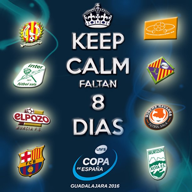 ligaprimefutsal's tweet photo. ¡Continúa la cuenta atrás! Tan solo 8 días para que arranque el espectáculo de la #CopaLNFS 'Guadalajara 2016' https://t.co/CsezNCMoKZ