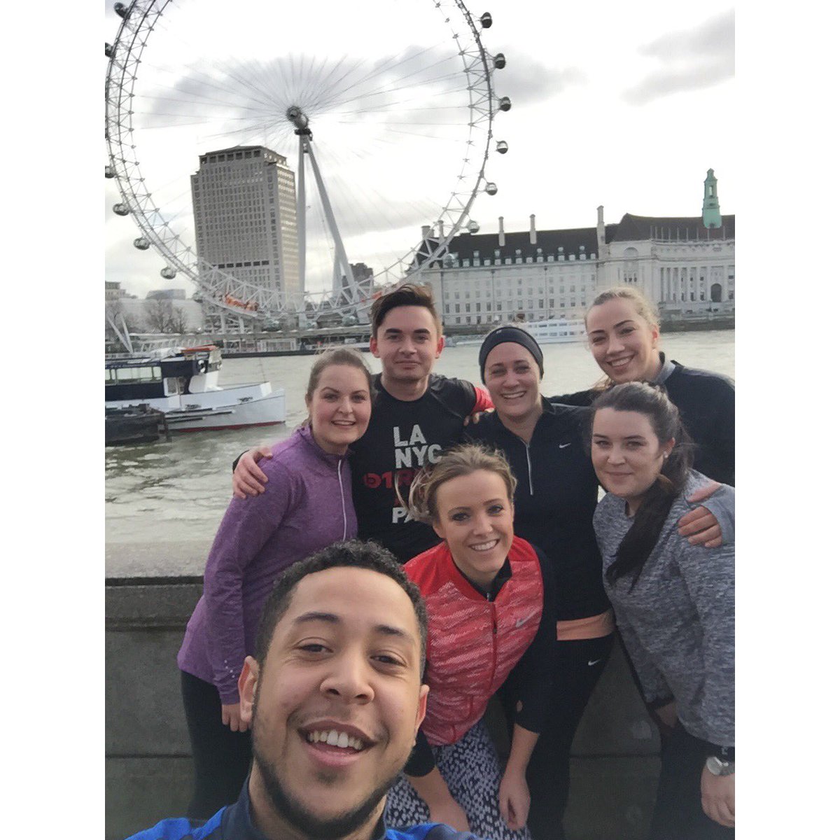Turner_Nay's tweet image. Morning miles with the @limelightsports crew taking in the sights of London for #WeAllMove day