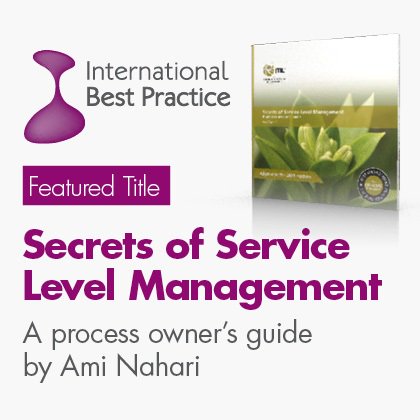 IntBestPractice's tweet photo. Featured Title: Secrets of Service Level Management by Ami Nahari https://t.co/I7DSJNV8be #ServiceLevelManagement https://t.co/rZTjN6i4Tm