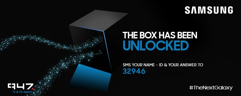 The box is UNLOCKED! Watch the video &amp; you could WIN R7 000 with <a href="/SamsungMobileSA/">Samsung Mobile SA</a> bit.ly/1VOerme