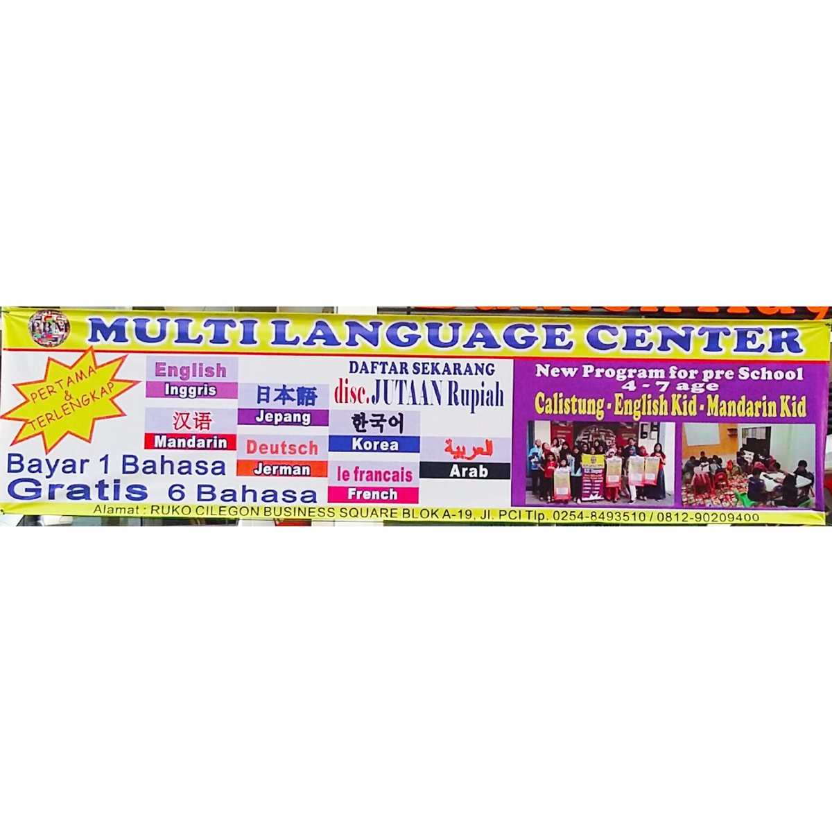 PbMultilanguage's tweet image. Bayar 1 bahas GRATIS 6 bahasa