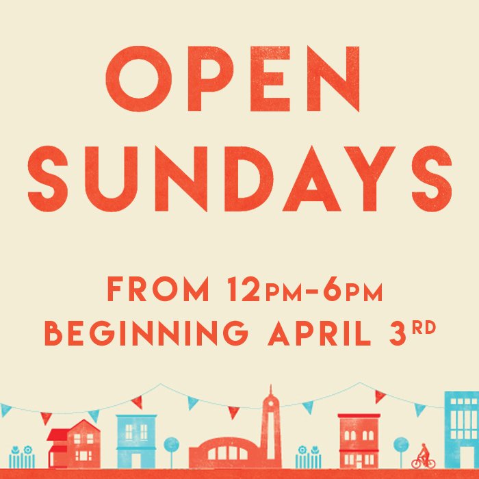 WestSideMarket's tweet photo. Big News - the West Side Market will be open every Sunday from 12pm-6pm beginning April 3rd! https://t.co/1PLvgISd2L