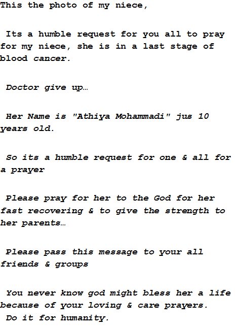 Rizwan5426's tweet photo. @BloodDonorsIn 

She is suffering from blood cancer, Banaglore https://t.co/t1HcWSy4uy
